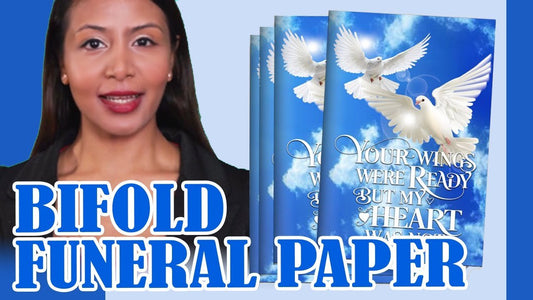 Funeral Program Paper Bifold - Funeral Program-Site Funeral Programs & Templates