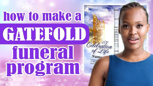 How To Make A Gatefold Funeral Program - Funeral Program-Site Funeral Programs & Templates