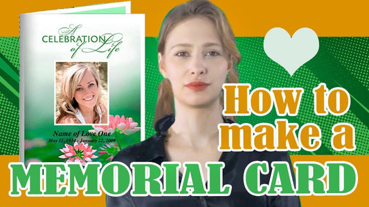 How To Make A Memorial Card - Funeral Program-Site Funeral Programs & Templates
