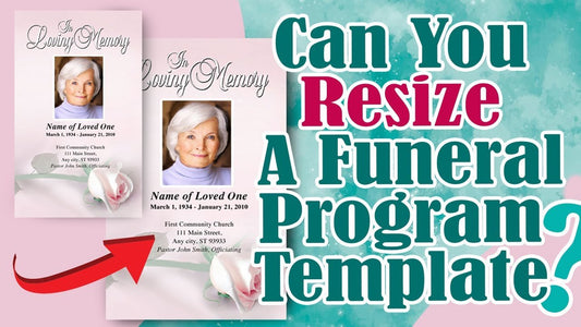 Resizing A Funeral Program Template - Funeral Program-Site Funeral Programs & Templates