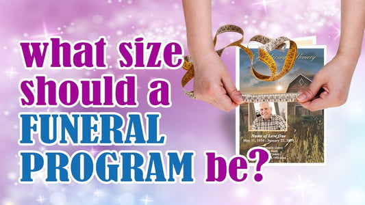 The Size of a Funeral Program - Funeral Program-Site Funeral Programs & Templates