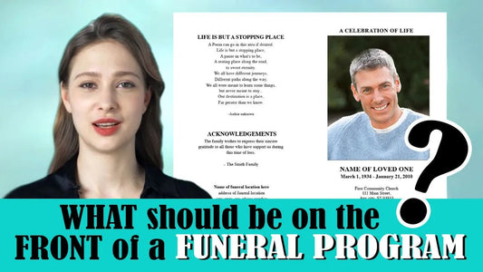 What Should Be On The Front of a Funeral Program? - Funeral Program-Site Funeral Programs & Templates