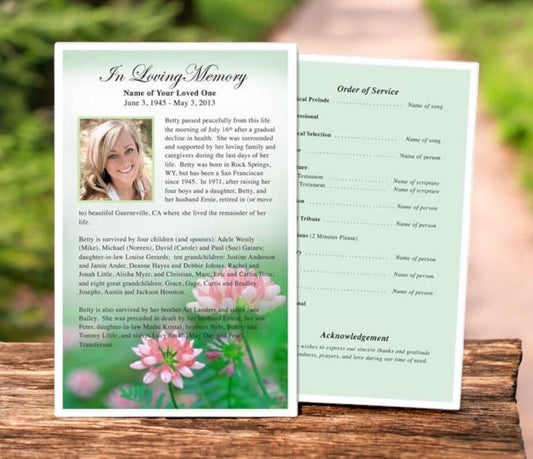 Ambrosia Funeral Flyer Template