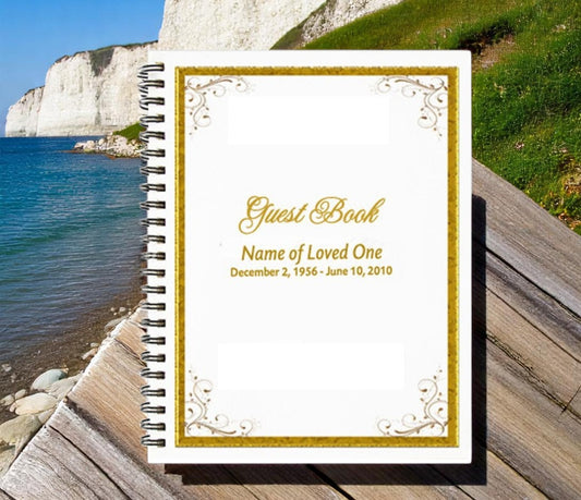 Affinity Wire Bind Funeral Guest Book