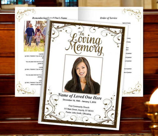 Affinity Funeral Booklet Template