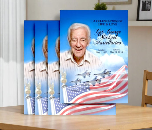 Air Force Memorial Card Design & Print (Pack of 50)