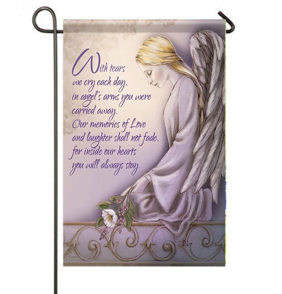 Angel Arms Cemetery Memorial Garden Flag - Funeral Program - Site Funeral Programs & Templates