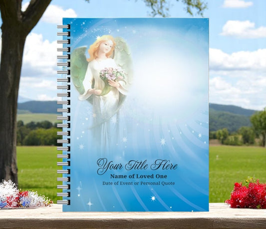 Angelica Wire Bind Funeral Guest Book