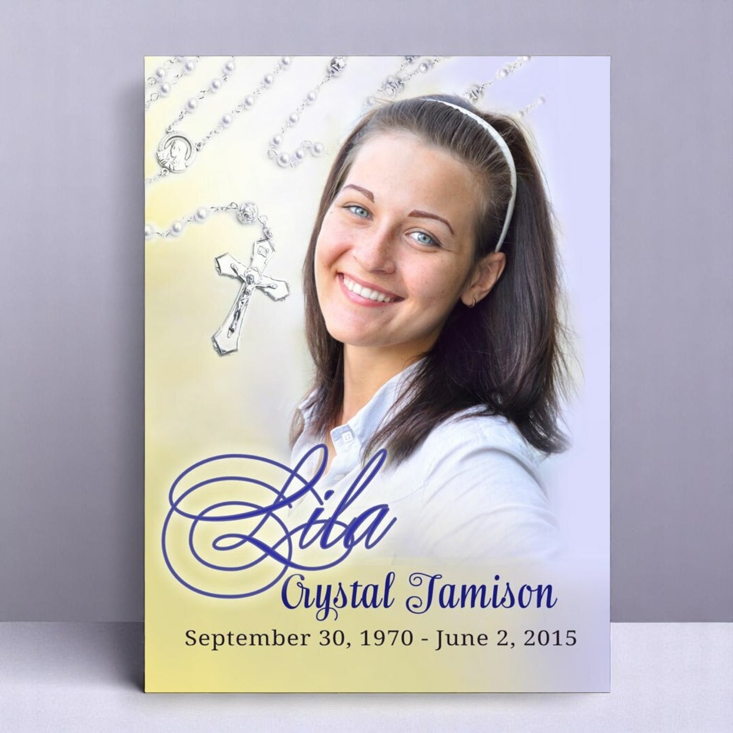 Beads Funeral Memorial Poster Portrait