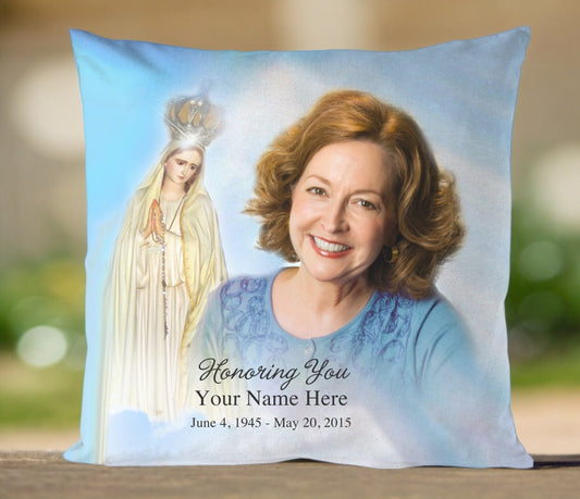 Blessed In Loving Memory Memorial Pillow - The Funeral Program Site