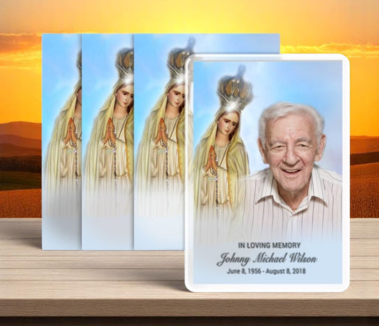 Blessed Funeral Prayer Card Design & Print (Pack of 50)