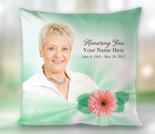 Blossom In Loving Memory Memorial Pillow - The Funeral Program Site