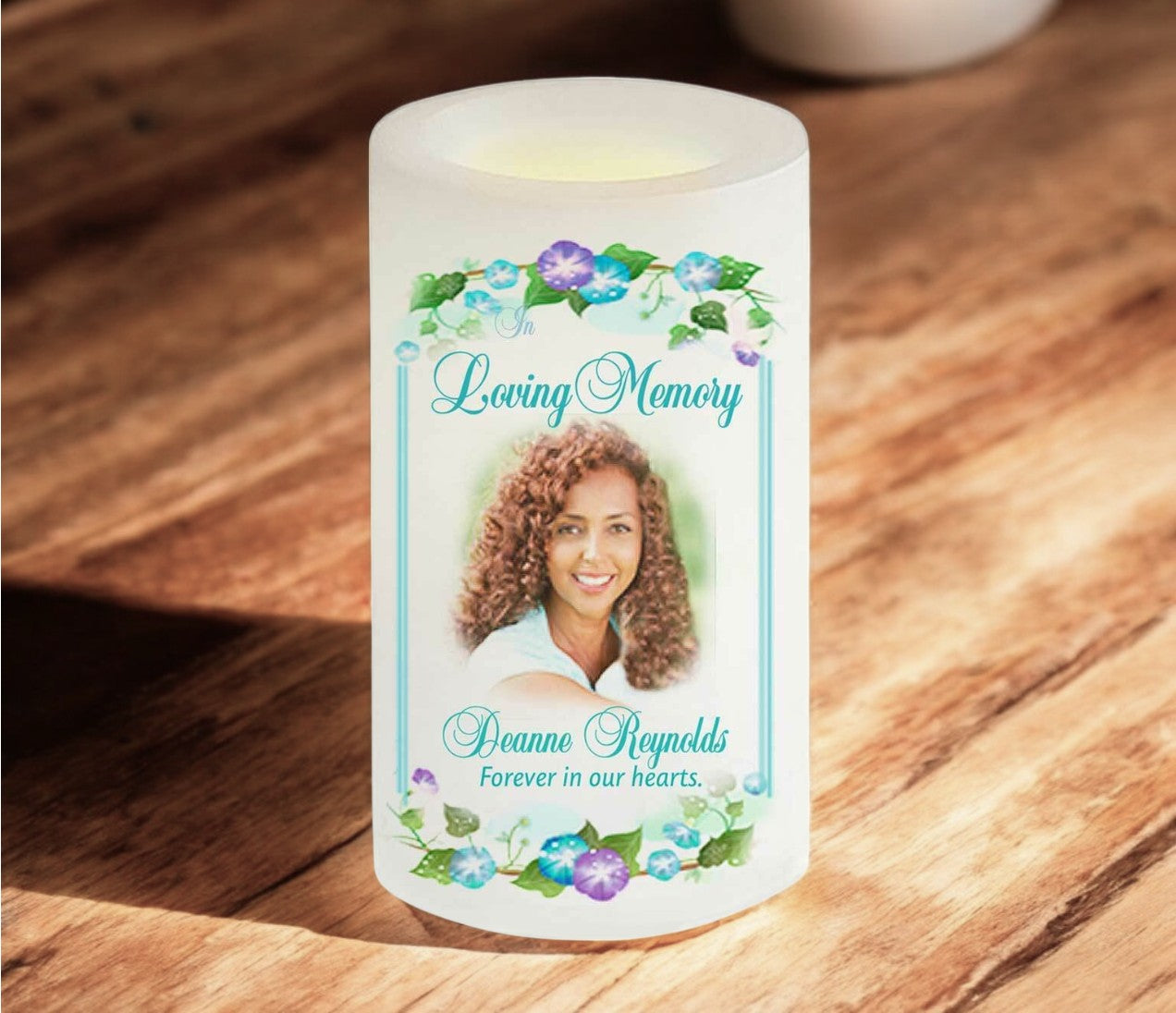Dedication Personalized Flameless LED Memorial Candle