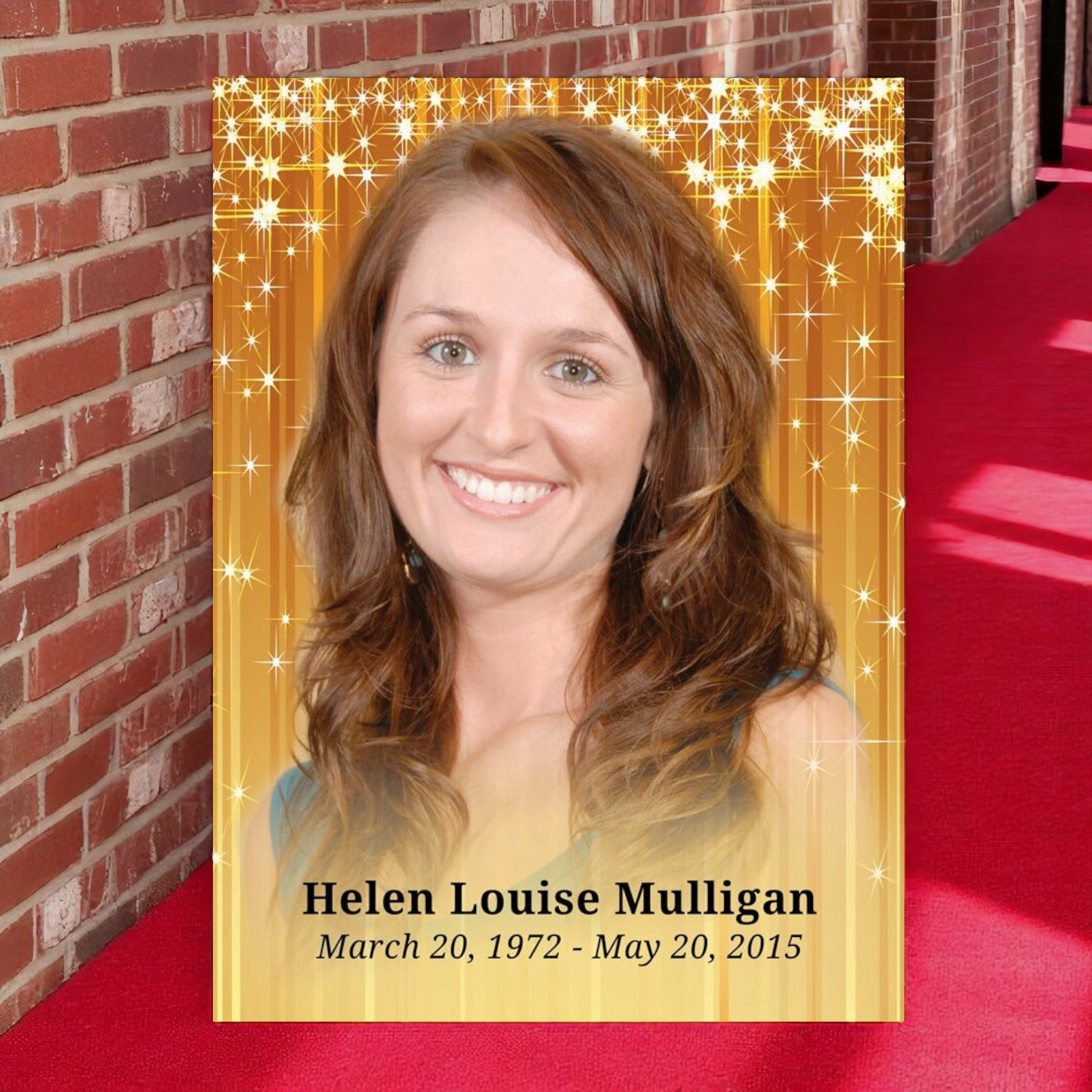 Brilliance Funeral Memorial Poster Portrait