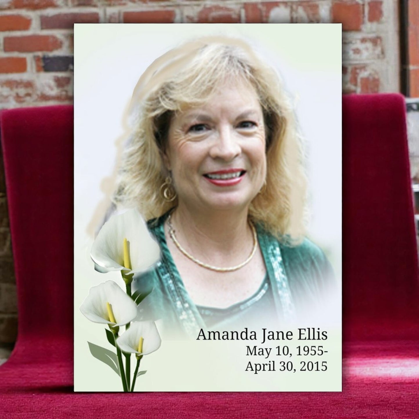 Calle Funeral Memorial Poster Portrait