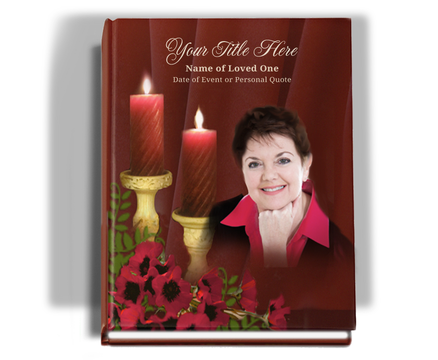 Candlelight Memorial Funeral Guest Book