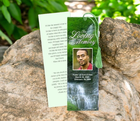 Majestic Memorial Bookmark Template