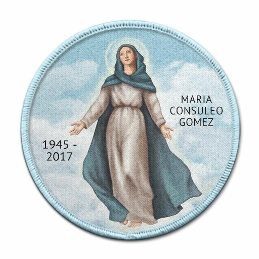 Catholic Blessed Mary In Loving Memory of Patch - Funeral Program - Site Funeral Programs & Templates