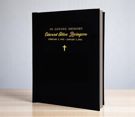 Classic Funeral Guest Book