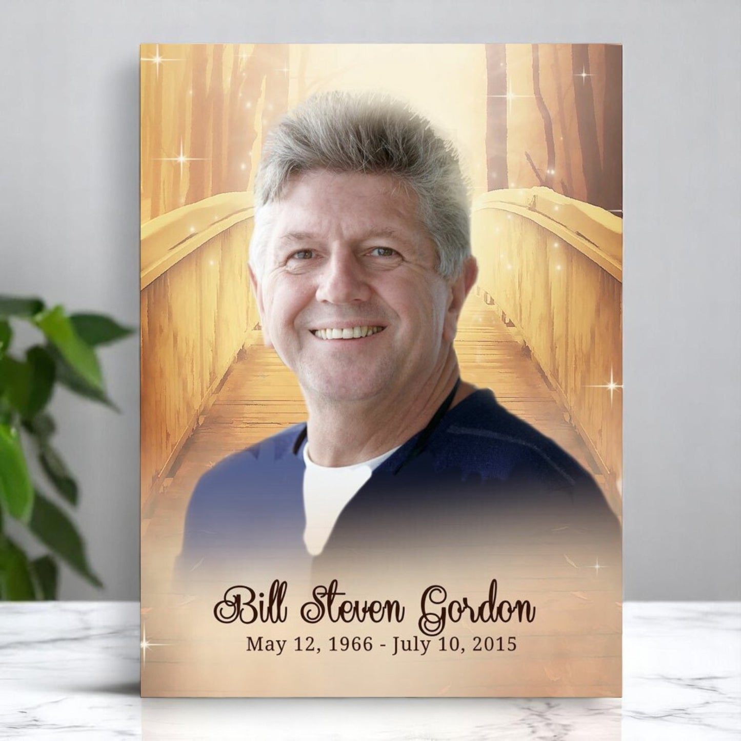 Crossing Funeral Memorial Poster Portrait
