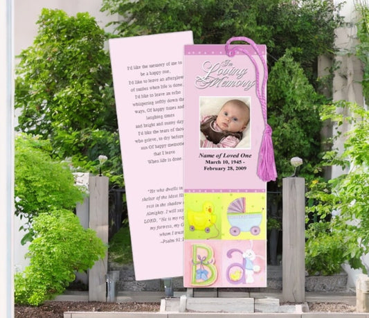 Darling Memorial Bookmark Template