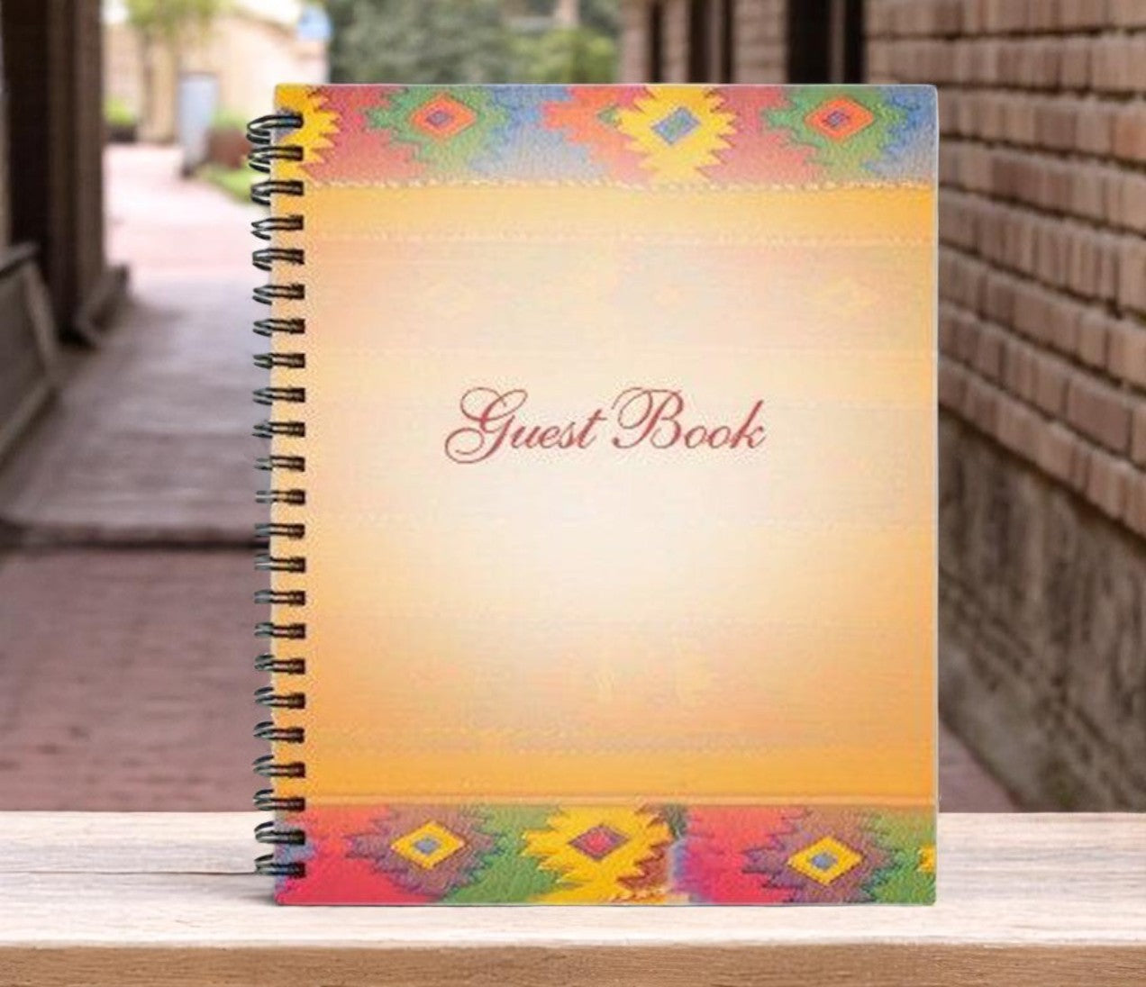 DeColores Wire Bind Funeral Guest Book