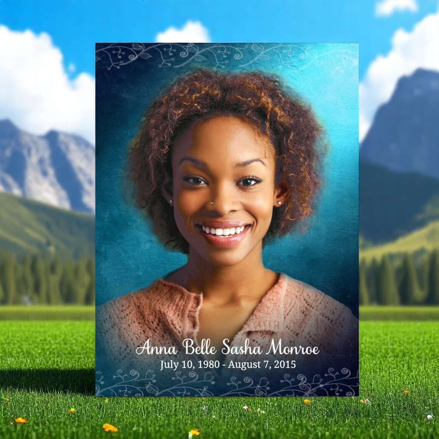 Devotion Funeral Memorial Poster Portrait