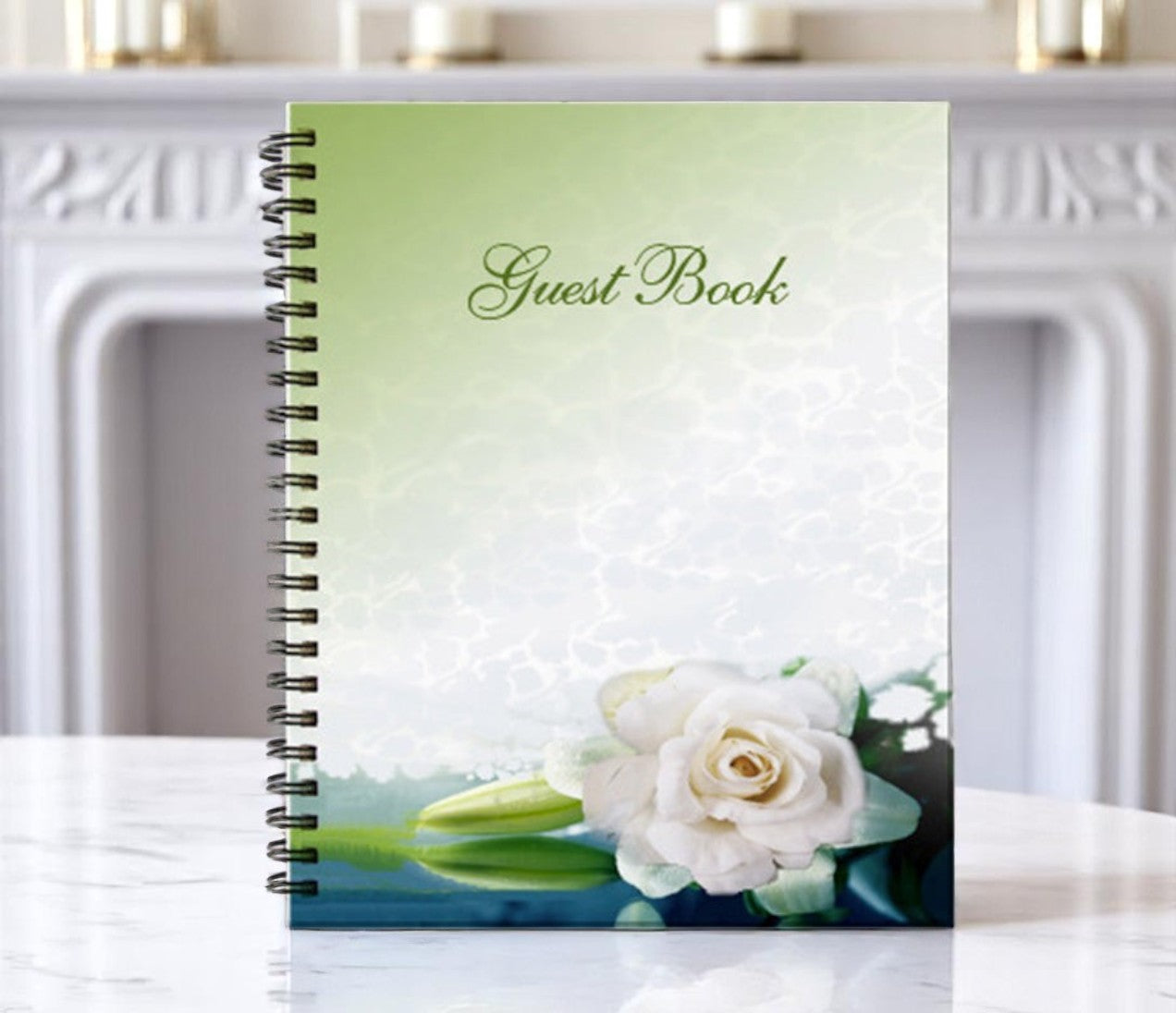 Divine Wire Bind Funeral Guest Book