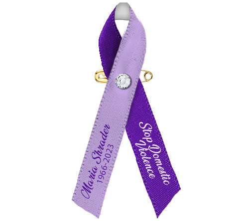 Domestic Violence Awareness Ribbon (Purple) - Pack of 10 – Funeral