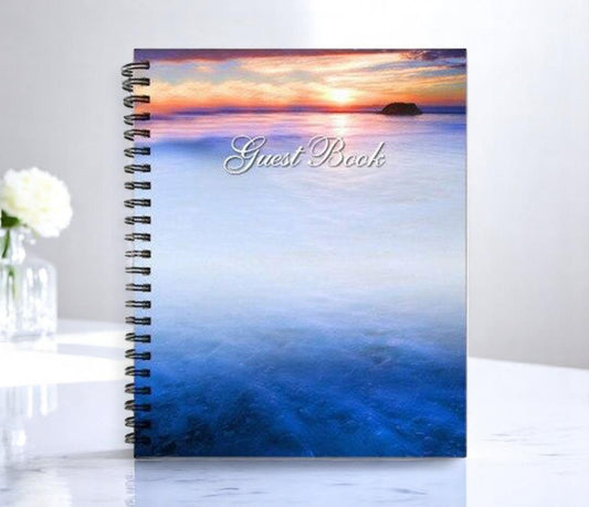 Dusk Wire Bind Funeral Guest Book