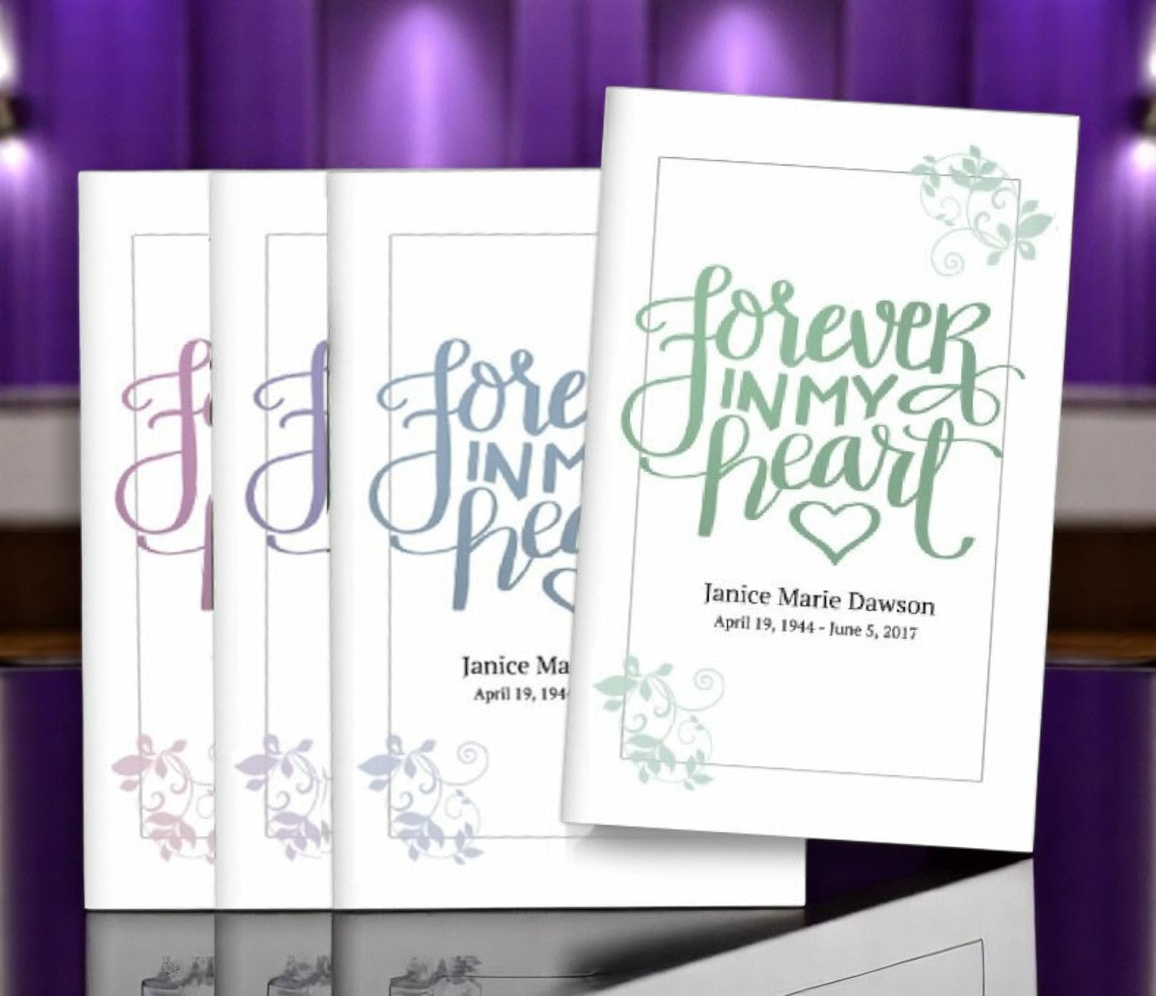 Forever Bifold Funeral Program Design & Print (Pack of 50)
