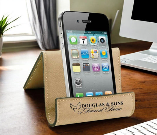 Funeral Home Promotional Gift Personalized Cell Phone - Tablet Caddy - The Funeral Program Site