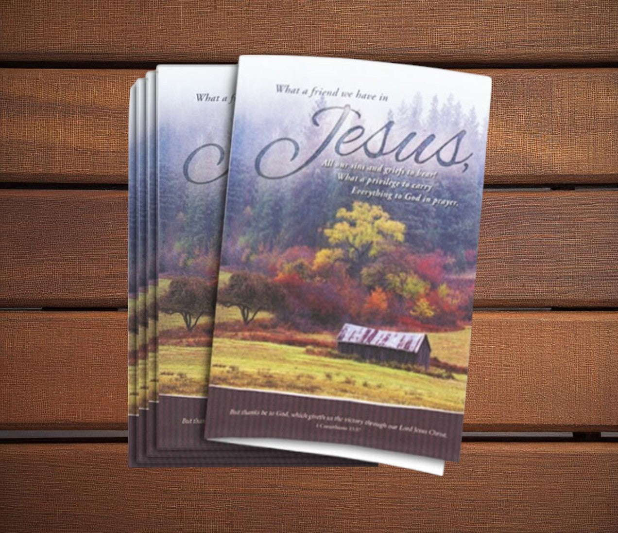Friend In Jesus Memorial Funeral Program Paper (Pack of 25)