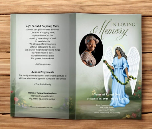 Charity Funeral Program Template