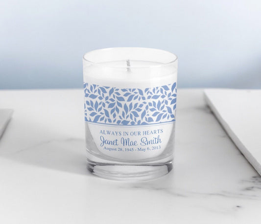 Genesis Personalized Votive Memorial Candle - The Funeral Program Site