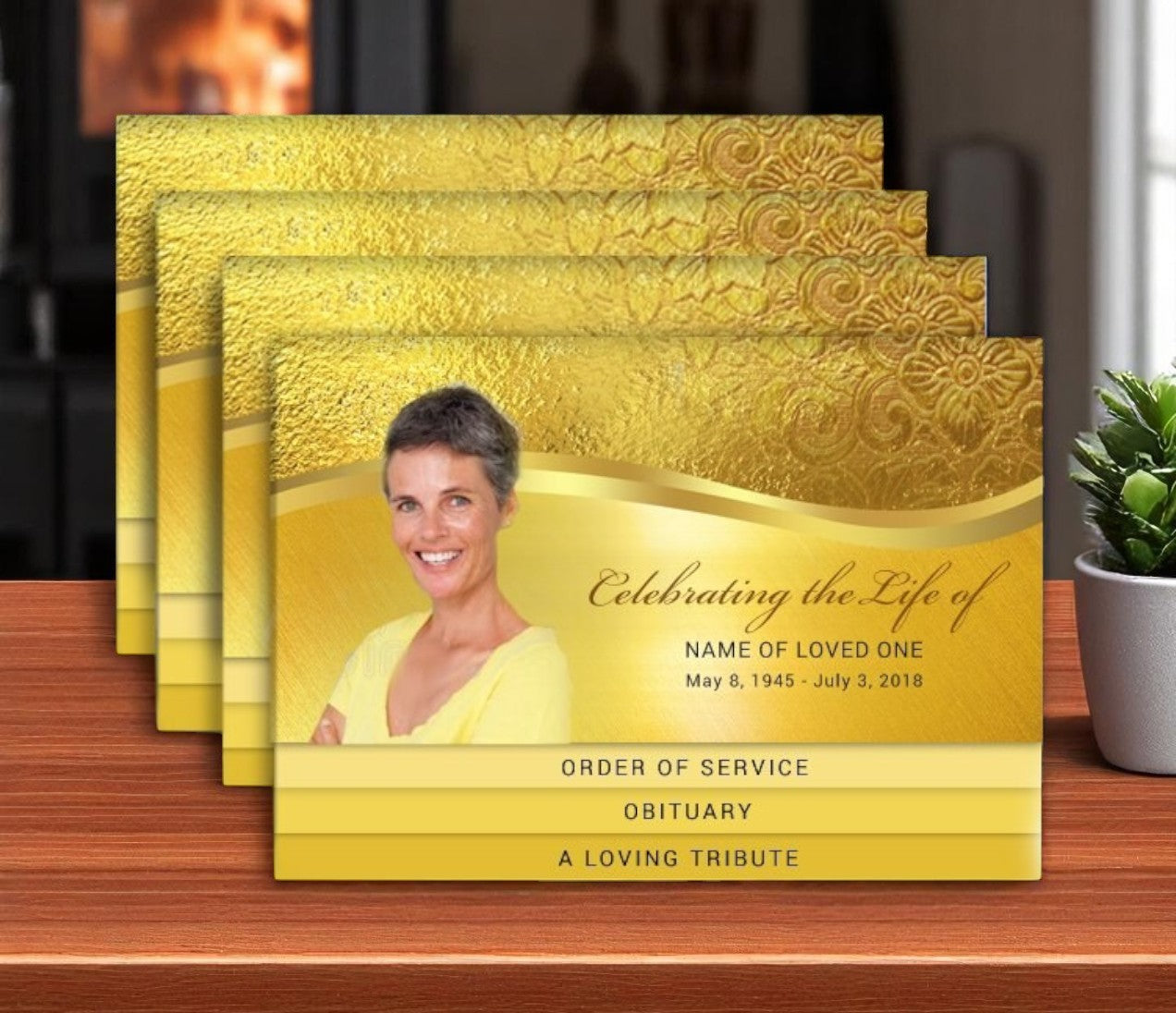 Glow 8-Sided Graduated Bottom Program Design & Print (Pack of 50)