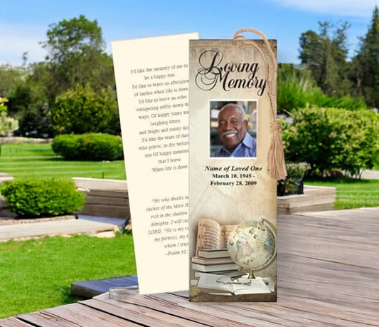 History Memorial Bookmark Template