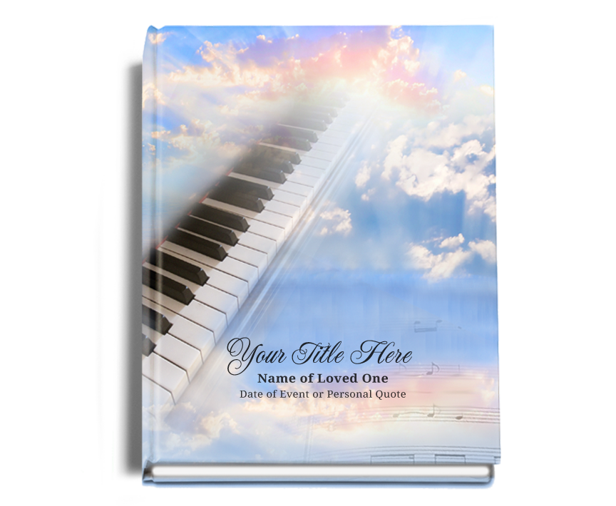 Ivory Funeral Guest Book
