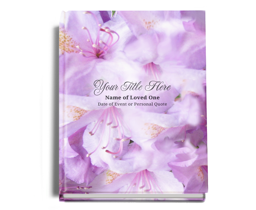Lavender Memorial Funeral Guest Book