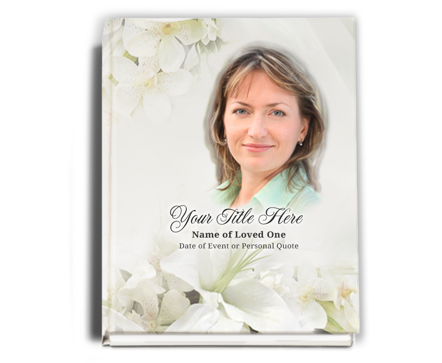 Lily Funeral Guest Book