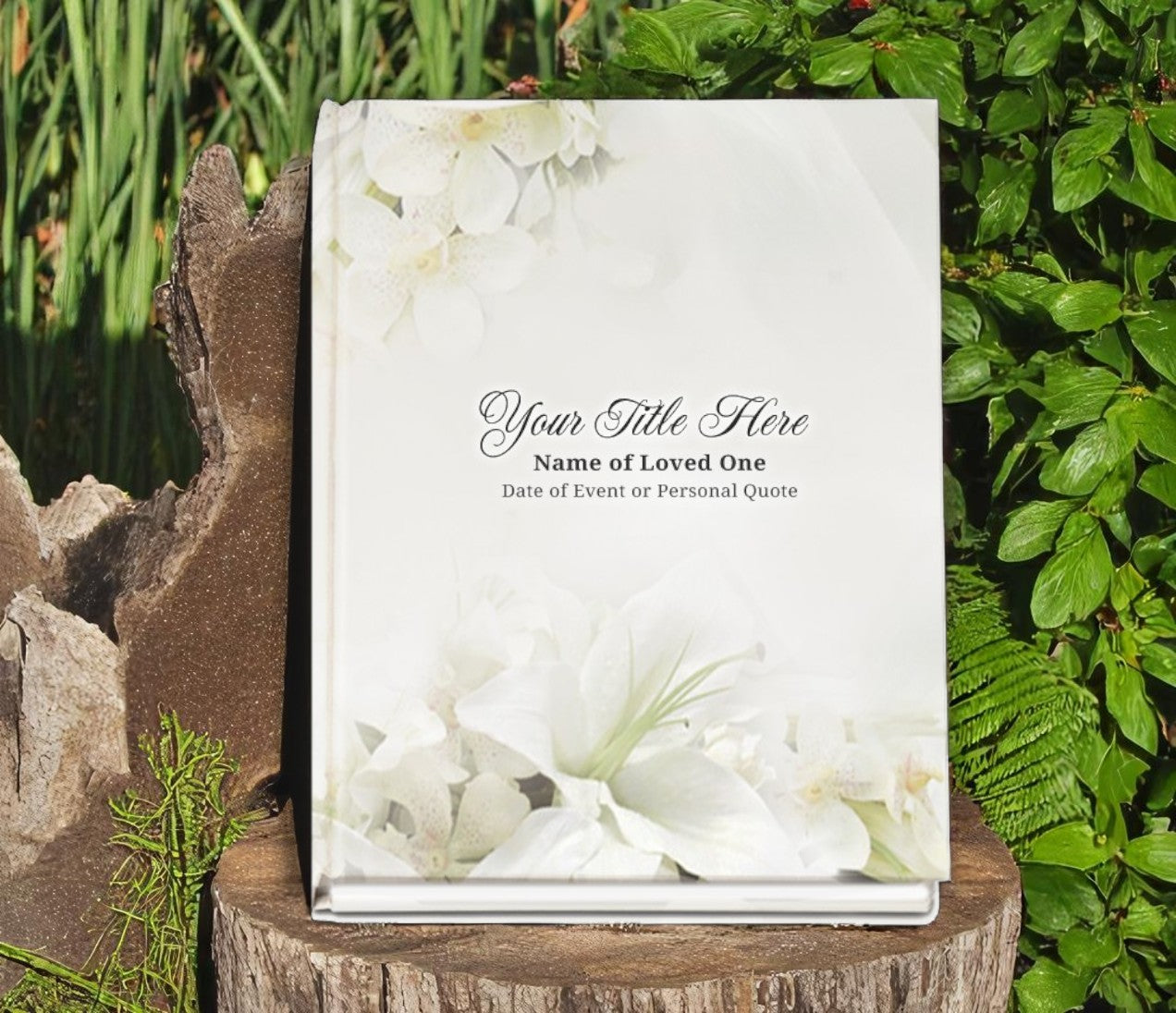 Lily Funeral Guest Book