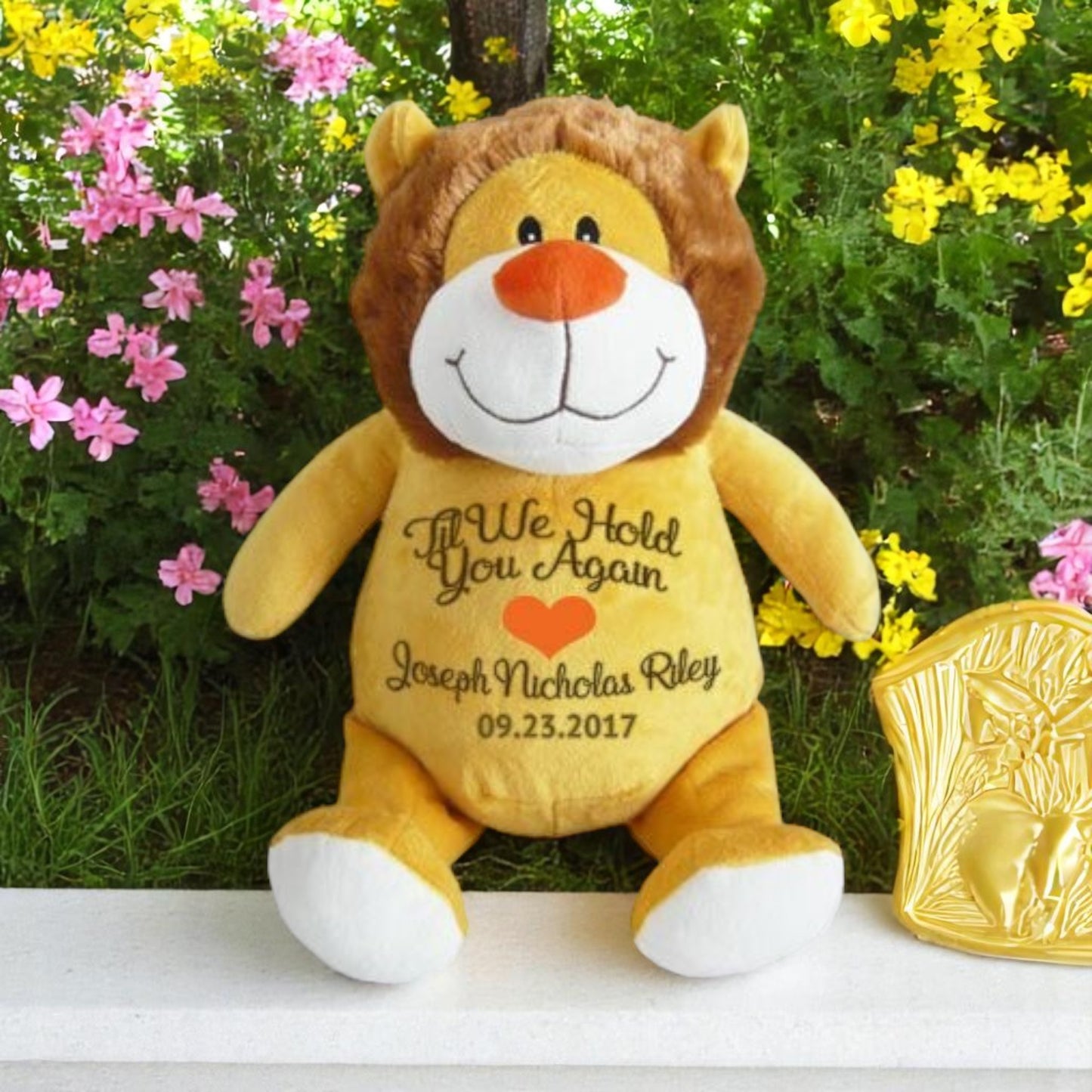 Leo Lion Memorial Stuffed Animal-Urn