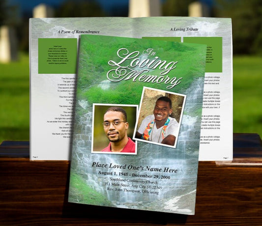 Majestic Funeral Booklet Template