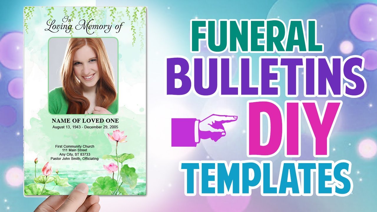 Load video: funeral program templates