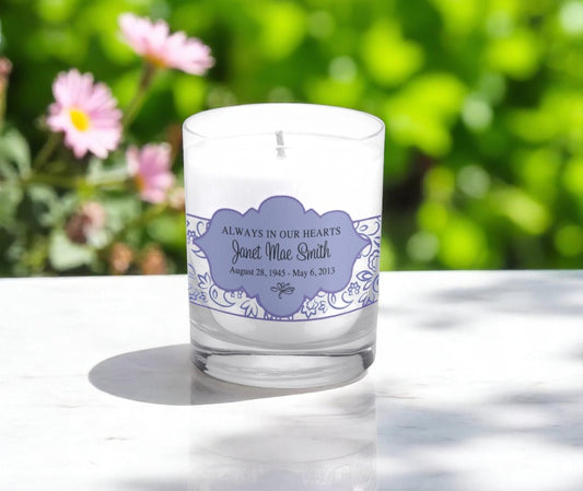 Jennifer Personalized Memorial Votive Candle