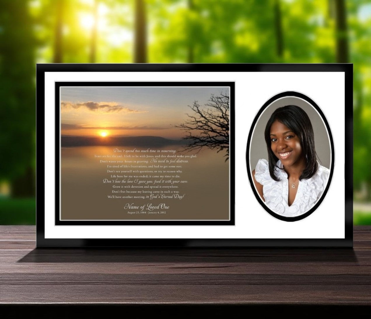 Kenya Memorial Plaque With Poem