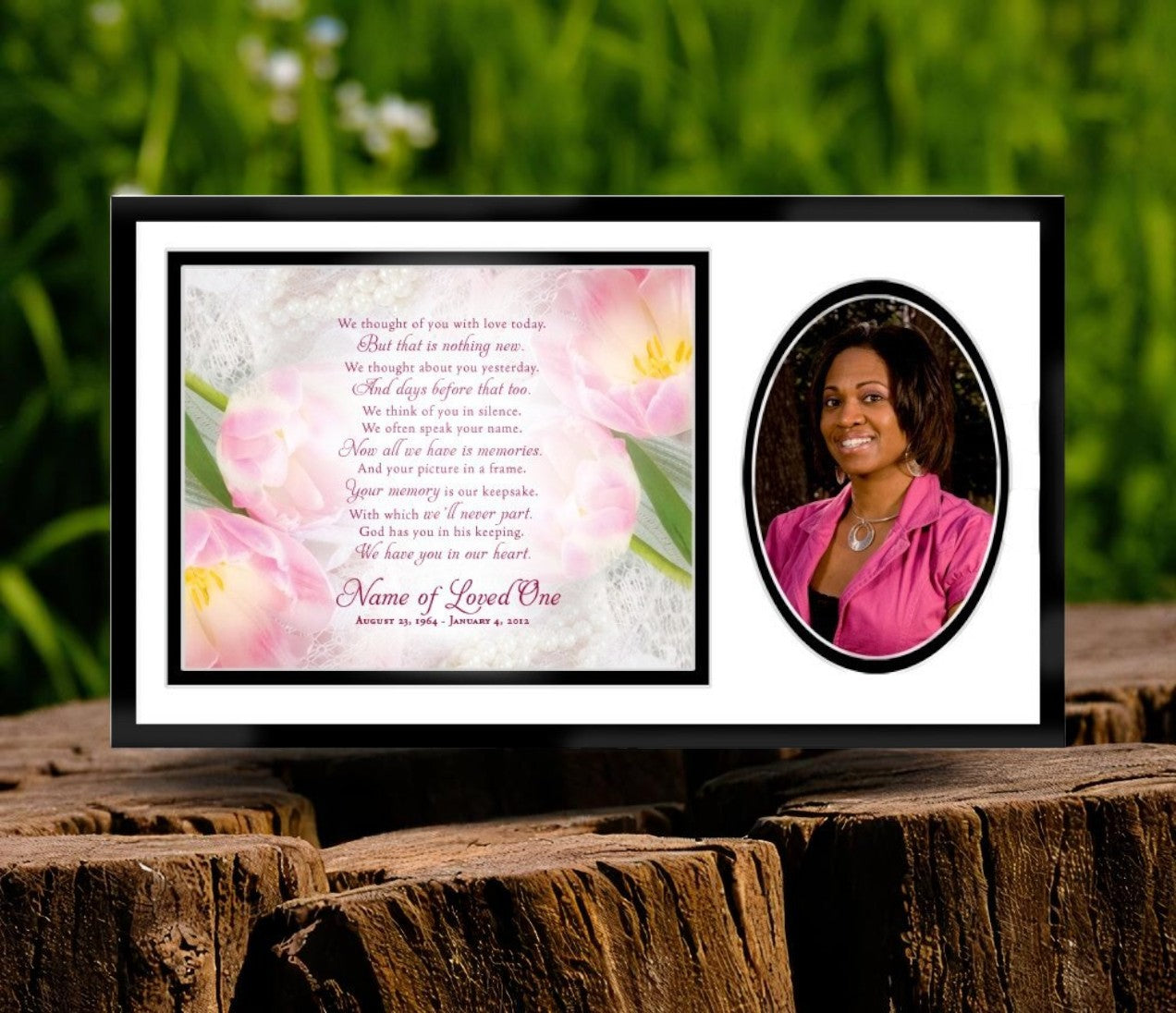 Pearls Memorial Plaque With Poem