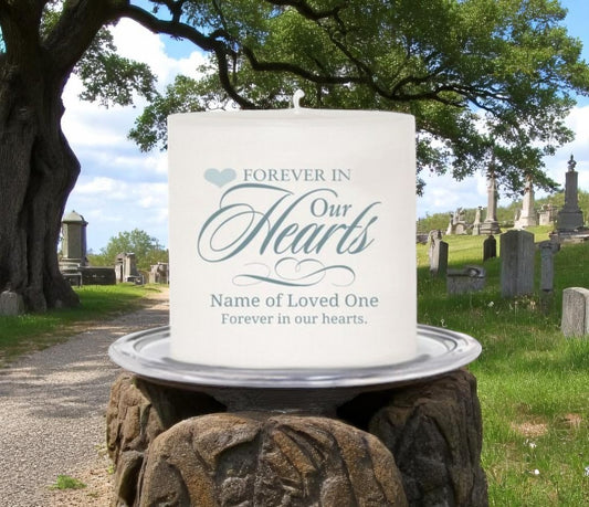 Forever Personalized Small Wax Memorial Candle