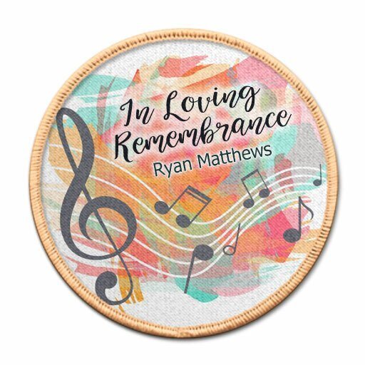 Musical Notes In Loving Memory Of Patch - Funeral Program - Site Funeral Programs & Templates