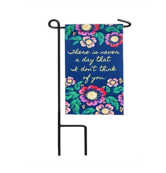 Never A Moment Memorial Garden or Cemetery Flag - Funeral Program - Site Funeral Programs & Templates